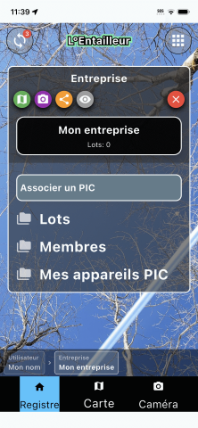 Écran entreprise